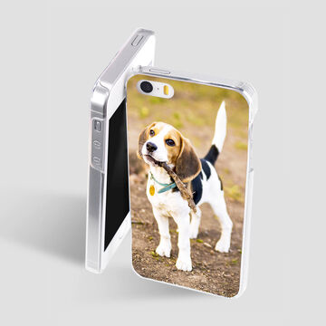 pet photo printed onto hard shell phone case